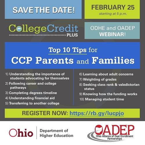 ODHE-CCP Flyer For Parents